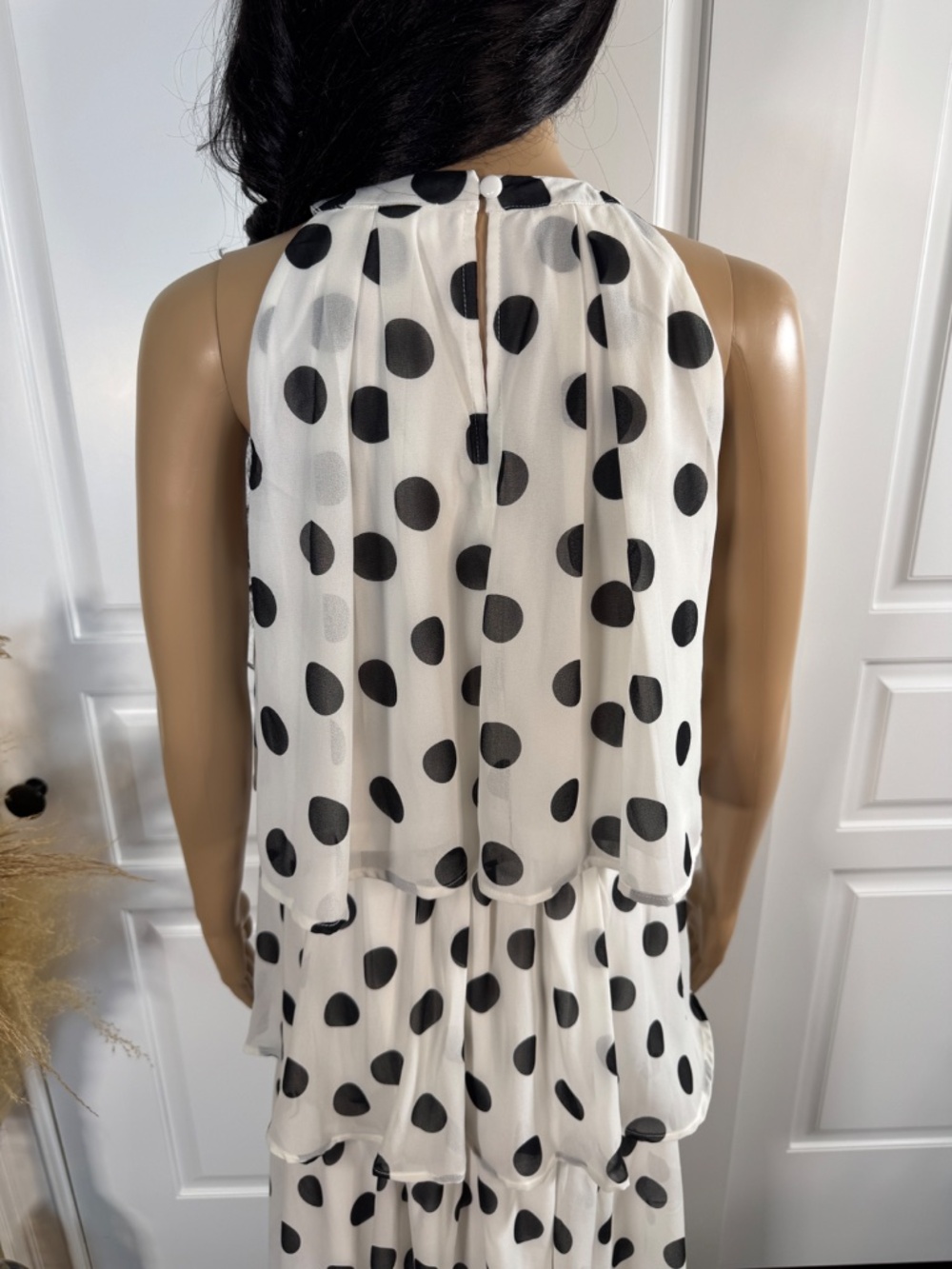 BLACK POLKA DOT TWO PIECES SKIRT SET - NWOT - Picture 10 of 17